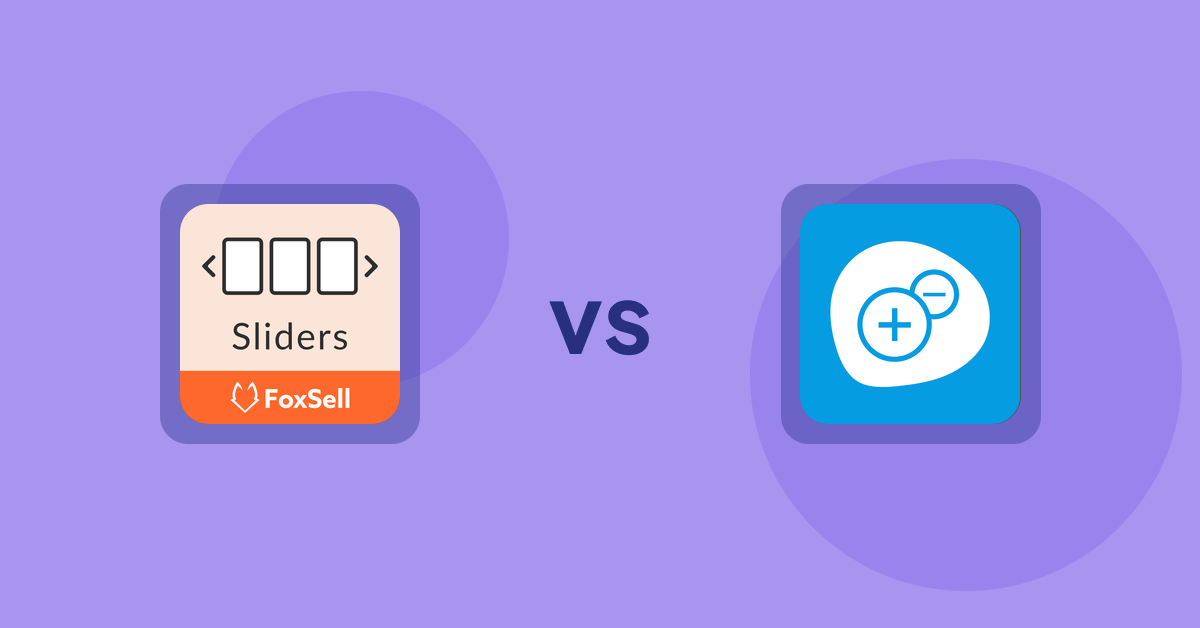 Shopify Product Display Apps: FoxSell Slider & Carousel vs Extendons Quantity Selector