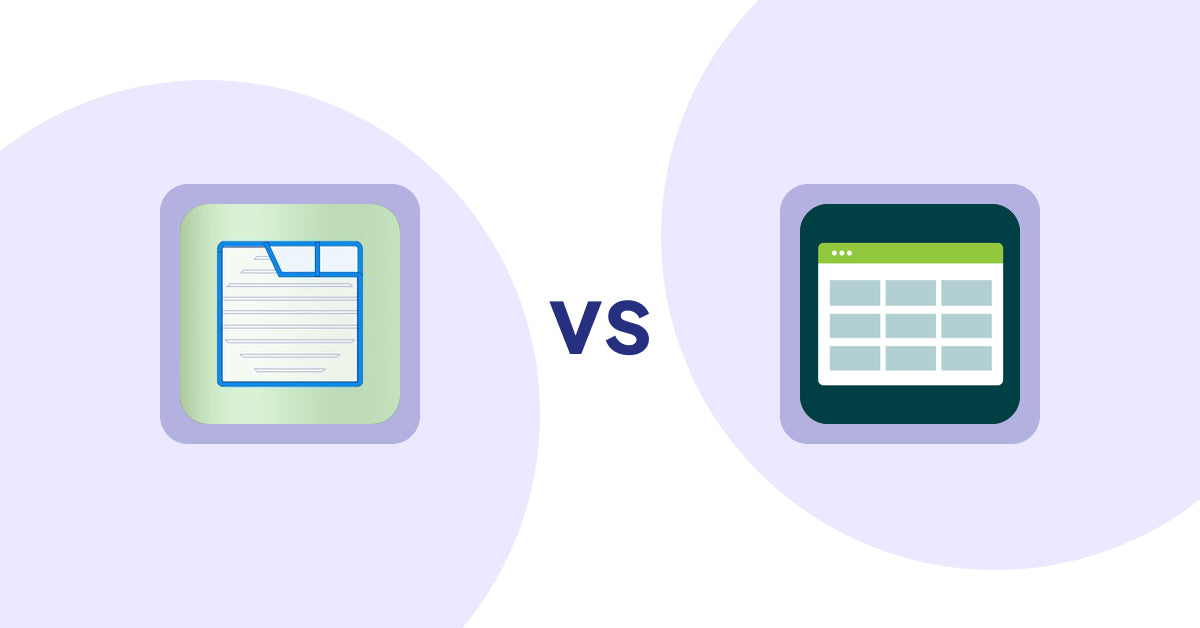 Shopify Product Display Apps: Ecom Product Descriptions vs Product Table