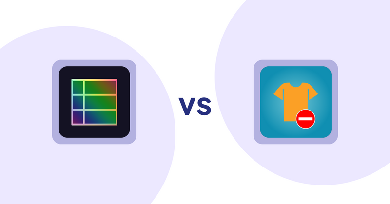 Shopify Product Display Apps: TableFlow Specification Table vs Products Unavailable