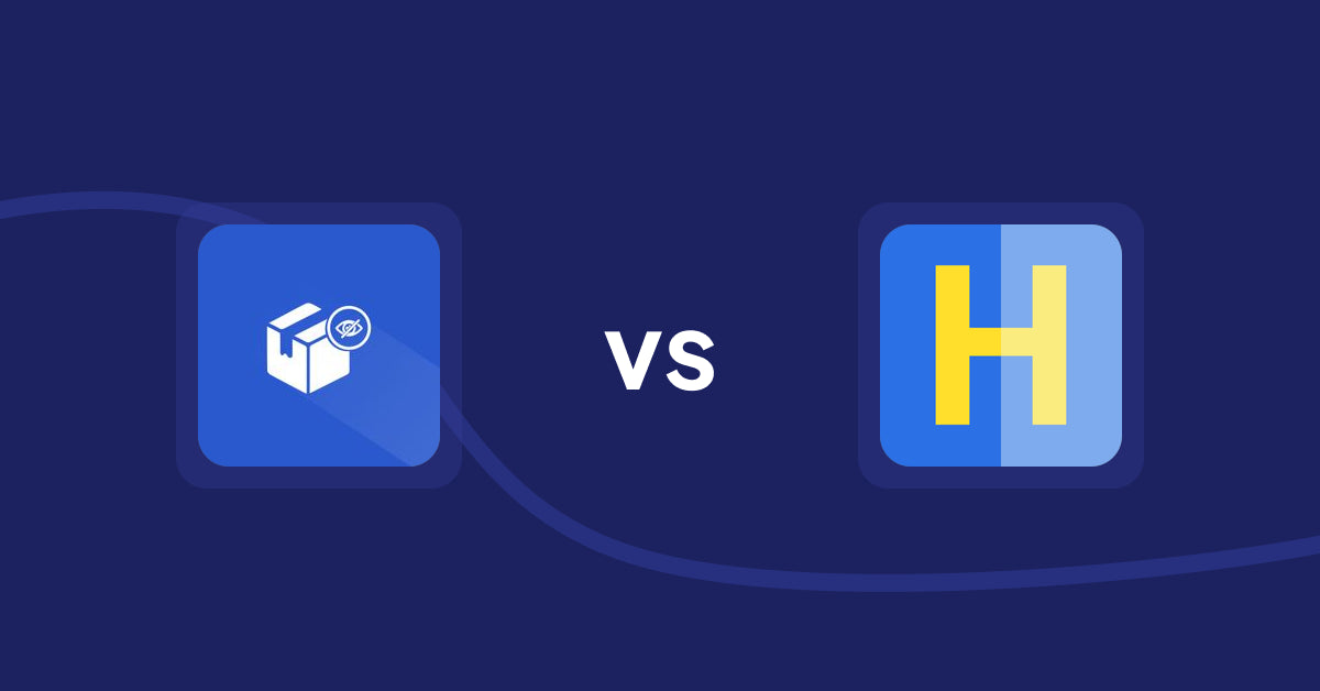 Shopify Product Display Apps: Addify ‑ Hide Products vs HiVar : Hide Sold Out Variants