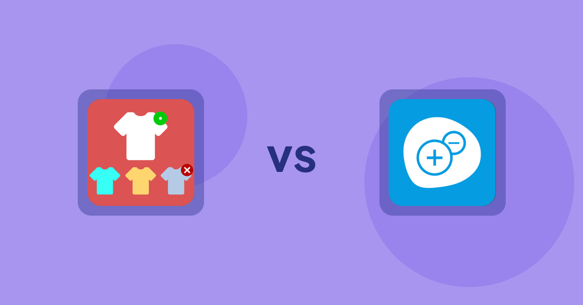 Shopify Product Display Apps: ST: Product & Collection Sort vs Extendons Quantity Selector