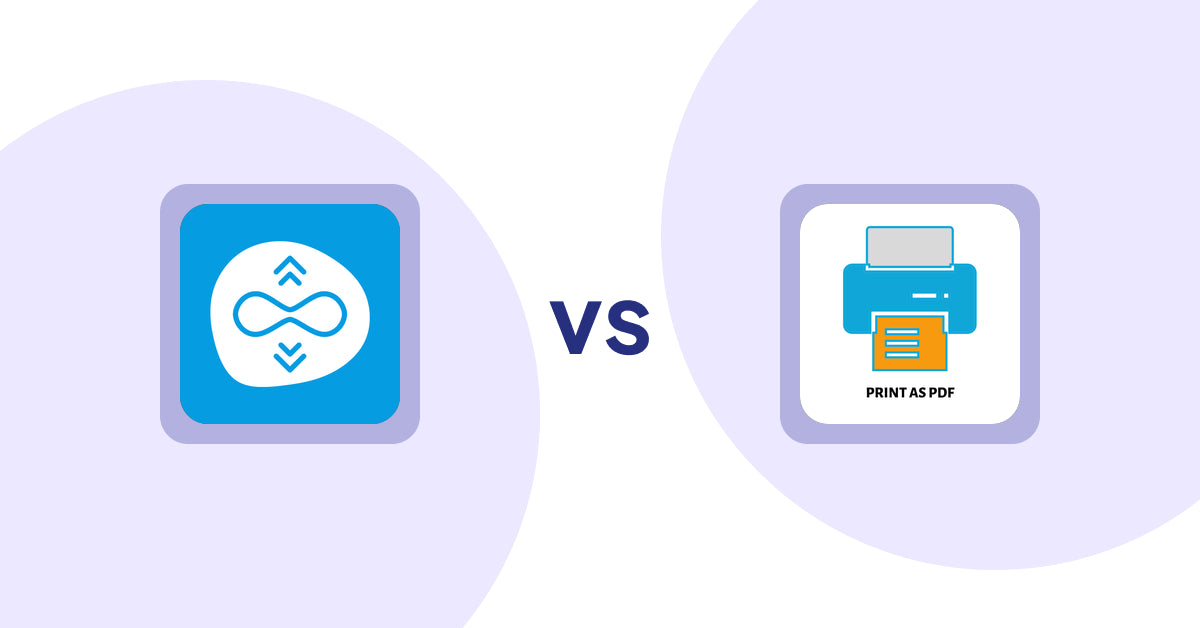 Shopify Product Display Apps: Scroll Freely: Infinite Scroll vs LitPDP ‑ Print as PDF