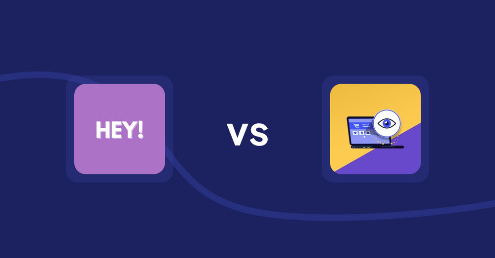 Shopify Product Display Apps: Hey! Product Page Banner & Text vs. ReVisit‑Recent Viewed Products