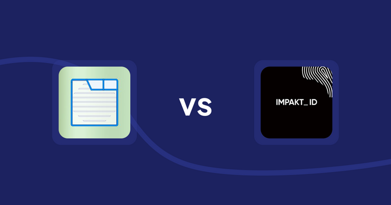 Shopify Product Display Apps: Ecom Product Descriptions vs IMPAKT ID: fashion CO2 tracker