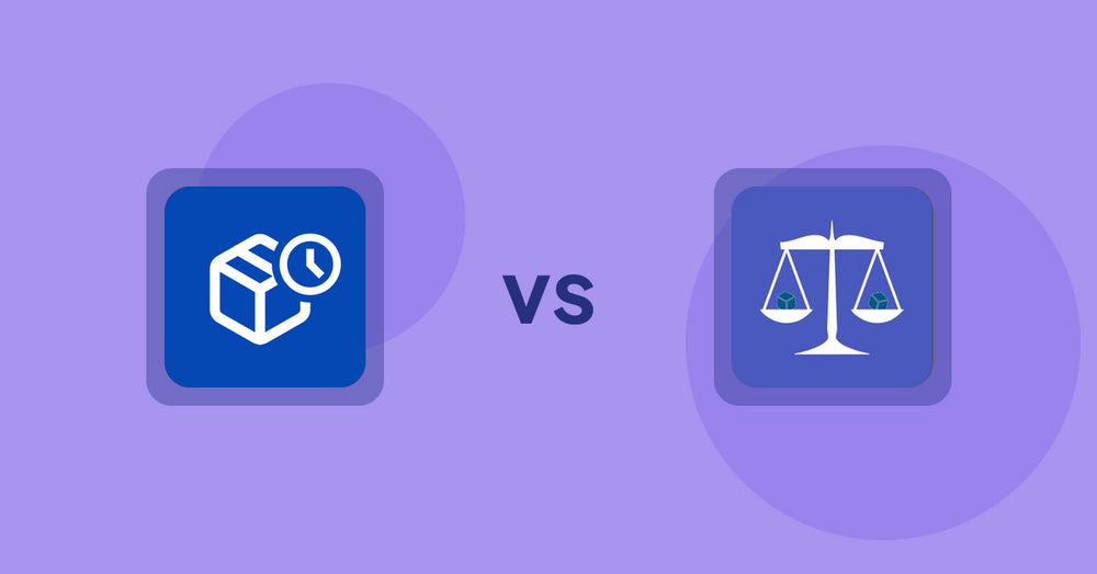 Shopify Product Display Apps: PreOrder Alpha vs Equate ‑ Product Compare