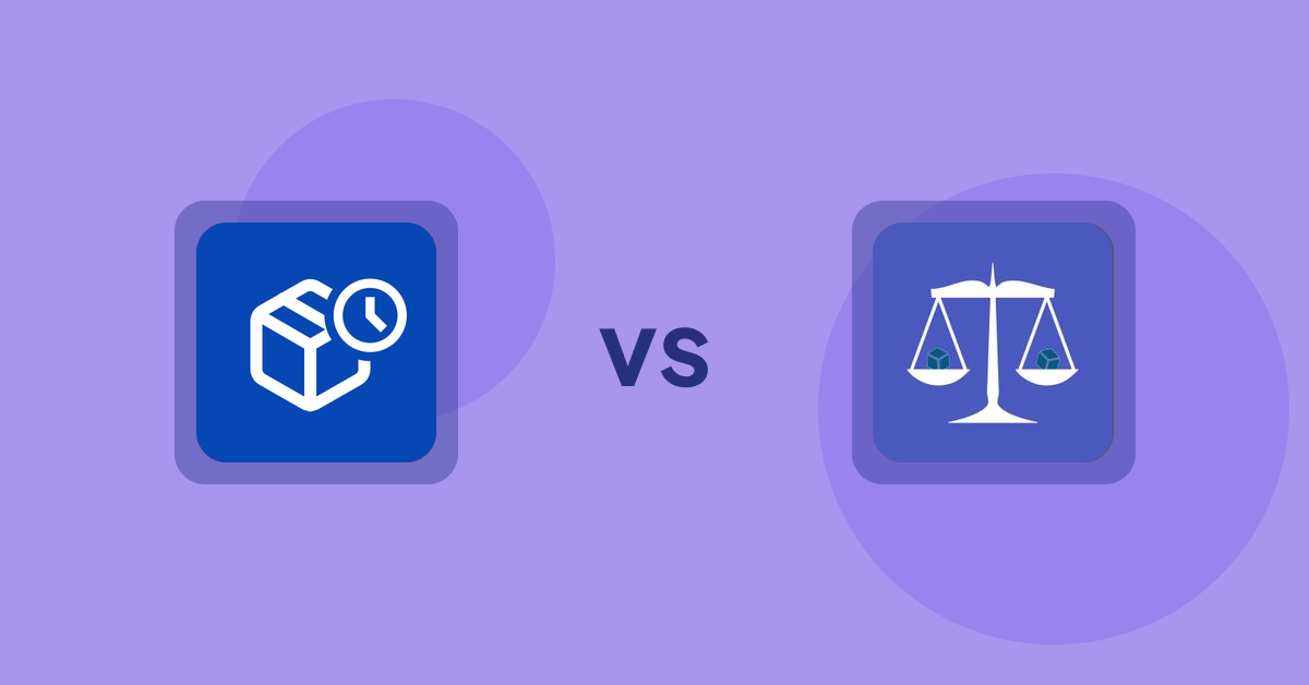 Shopify Product Display Apps: PreOrder Alpha vs Equate ‑ Product Compare