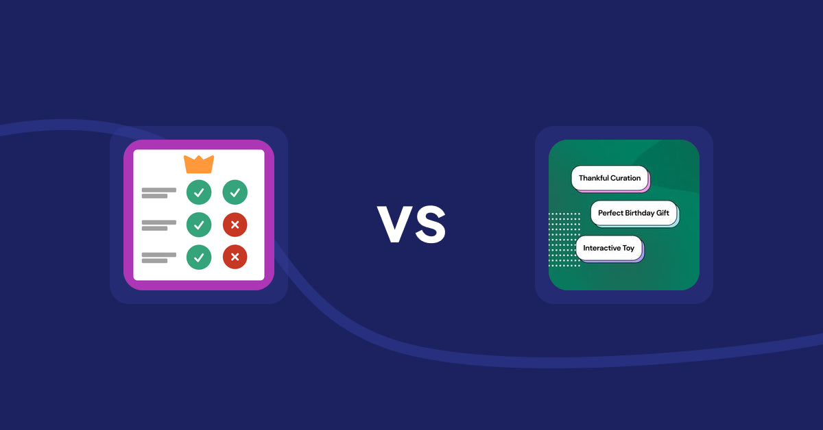 Shopify Product Display Apps: Pretty Comparison Tables vs FeatureFrame - Pretty Product
