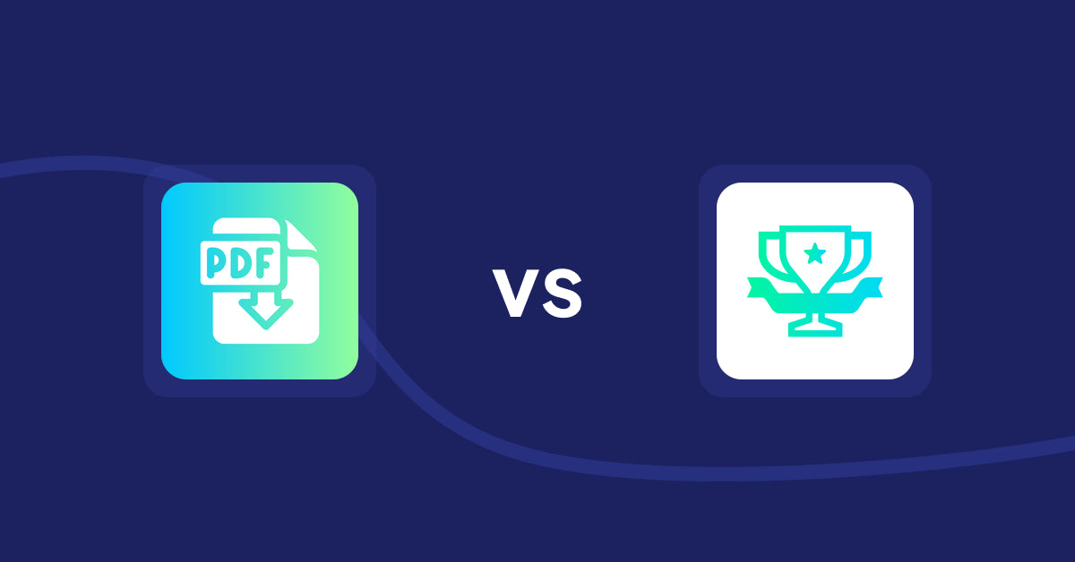 Shopify Product Display Apps: Hukify ‑ PDF Catalog Printer vs らくらくランキング表示アプリ｜リテリア Ranking