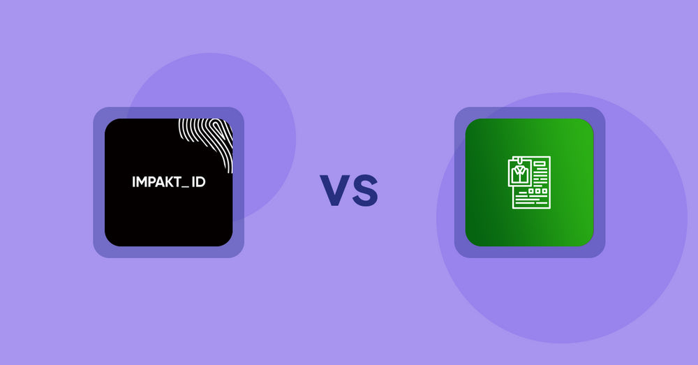 Shopify Product Display Apps: IMPAKT ID: fashion CO2 tracker vs OC Product Size Chart