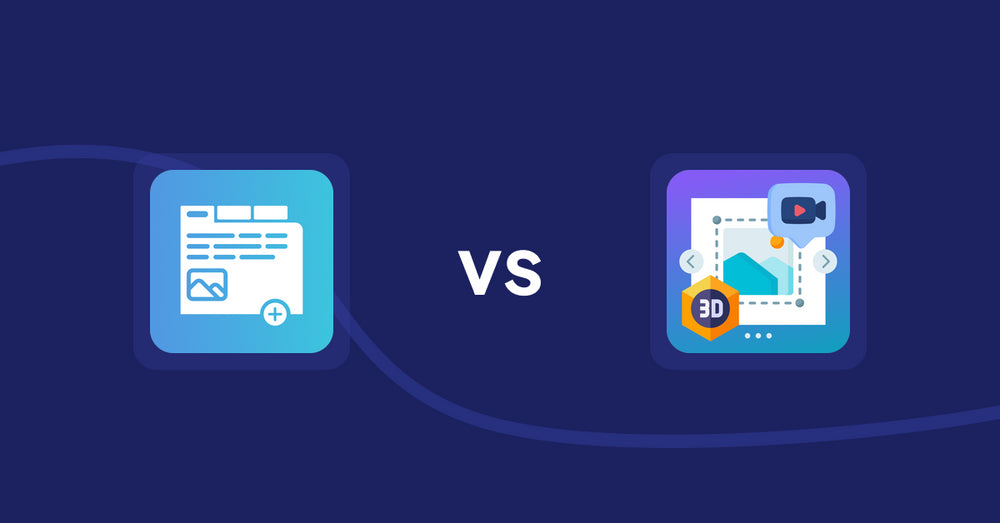 Shopify Product Display Apps: Advanced Product Tabs vs. ProductSlider Pro