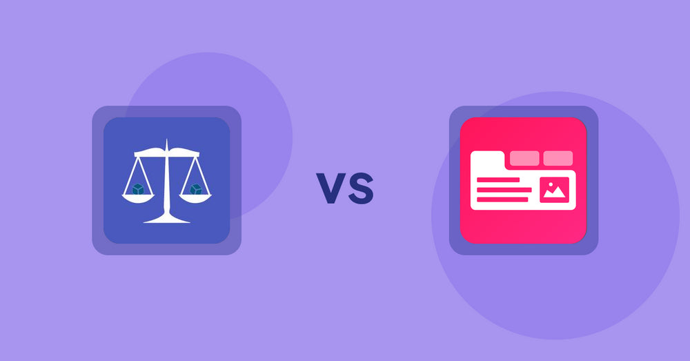 Shopify Product Display Apps: Equate ‑ Product Compare vs Tabs+ Product Descriptions