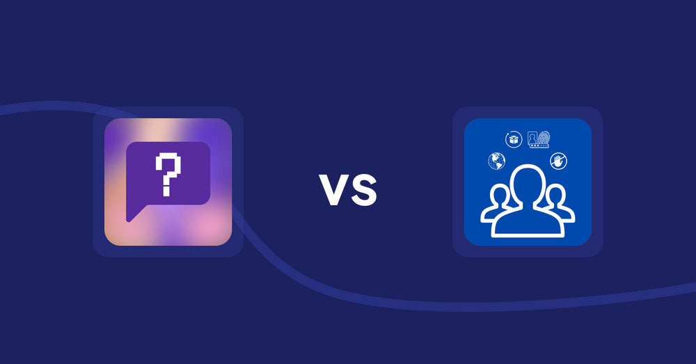 Shopify Product Display Apps: FAQbucket ‑ Help Center & FAQ vs Customer's Products Manager