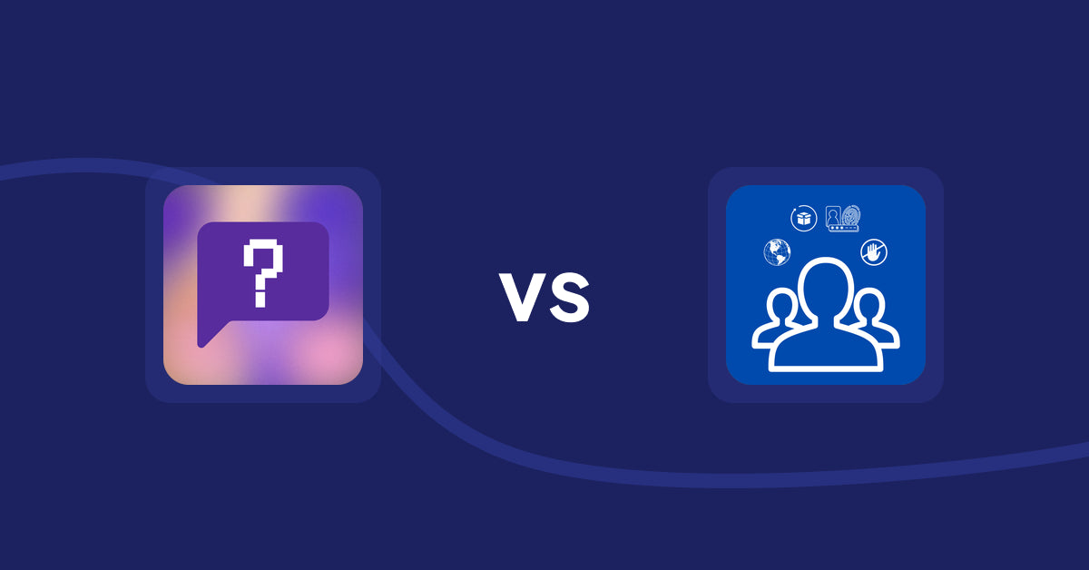 Shopify Product Display Apps: FAQbucket ‑ Help Center & FAQ vs Customer's Products Manager