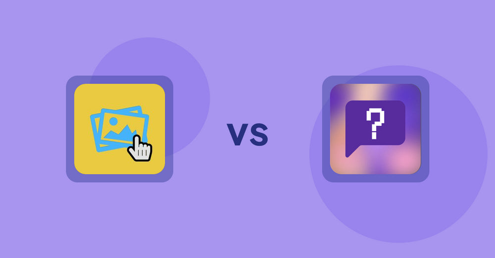 Shopify Product Display Apps: Singleton | Second Image Hover vs FAQbucket ‑ Help Center & FAQ