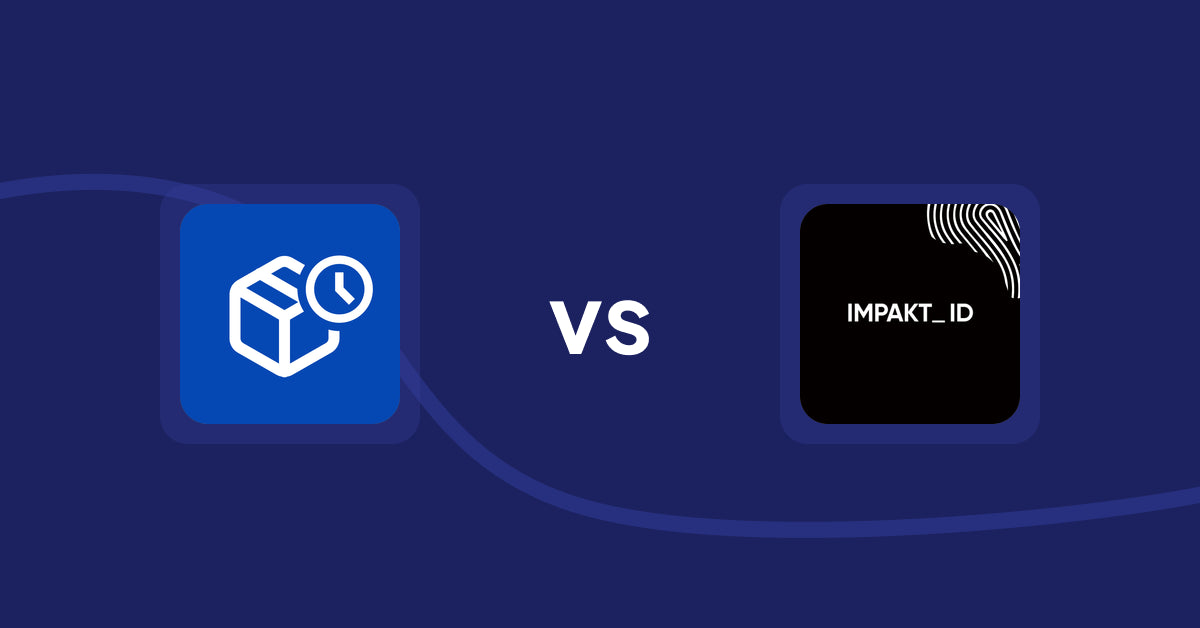 Shopify Product Display Apps: PreOrder Alpha vs IMPAKT ID: fashion CO2 tracker