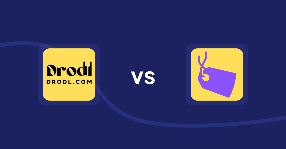 Shopify Product Display Apps: Drodl: Hide SoldOut Products vs. Creatify‑Trust Badges & Labels