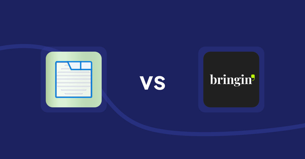 Shopify Product Display Apps: Ecom Product Descriptions vs Bringin