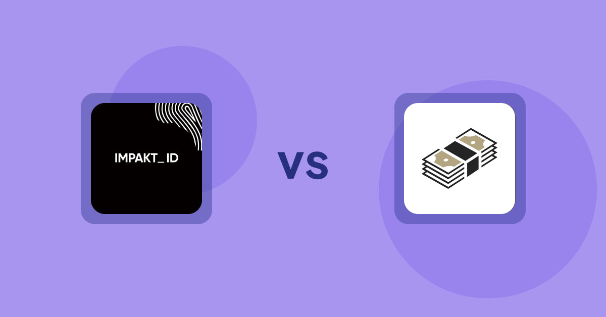 Shopify Product Display Apps: IMPAKT ID: fashion CO2 tracker vs シンプルクラウドファンディング｜お手軽自社クラファン