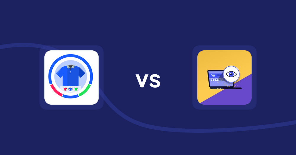 Shopify Product Display Apps: EVS ‑ Easy Variation Swatches vs ReVisit‑Recent Viewed Products