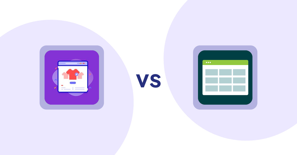 Shopify Product Display Apps: Variant Title Magic vs. Product Table