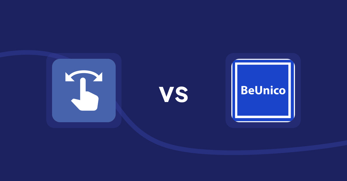 Shopify Product Display Apps: HypeSwipe: Swipes to Sales vs BeUnico