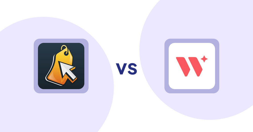 Shopify Product Display Apps: Iconic: Product Features vs Wizart Visualizer