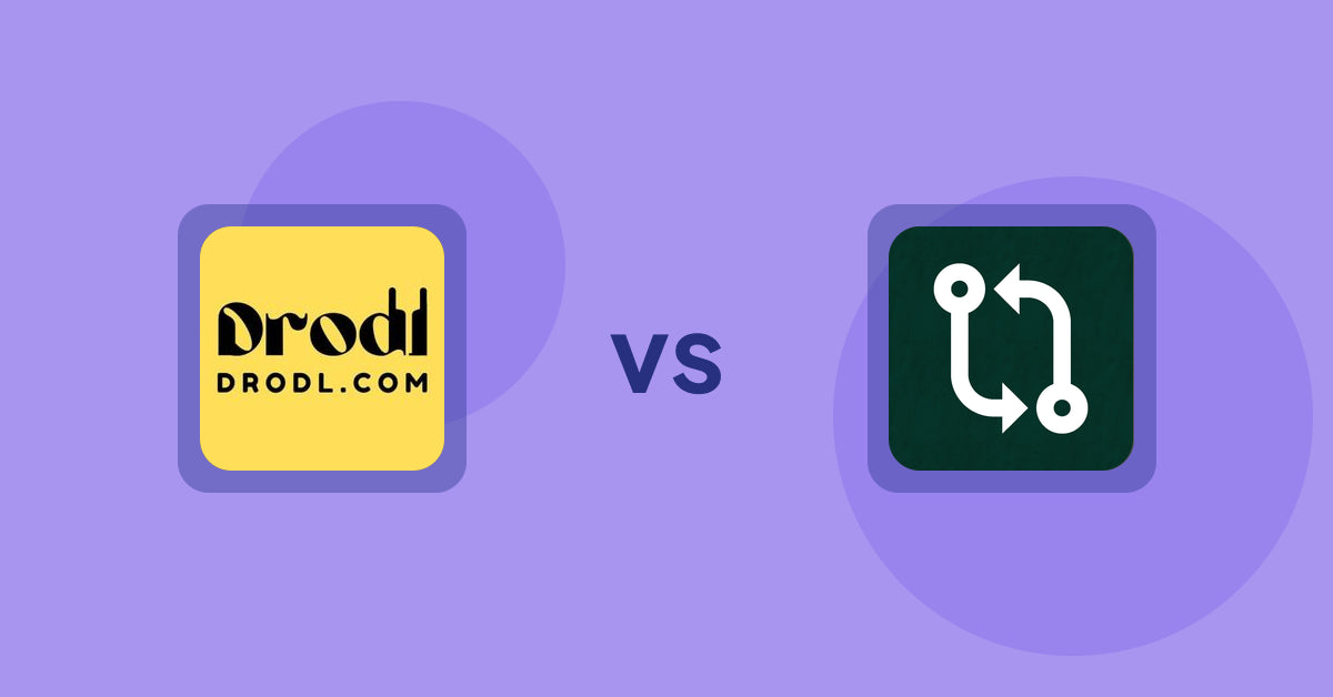 Shopify Product Display Apps: Drodl: Hide SoldOut Products vs Compareder ‑ Product Compare
