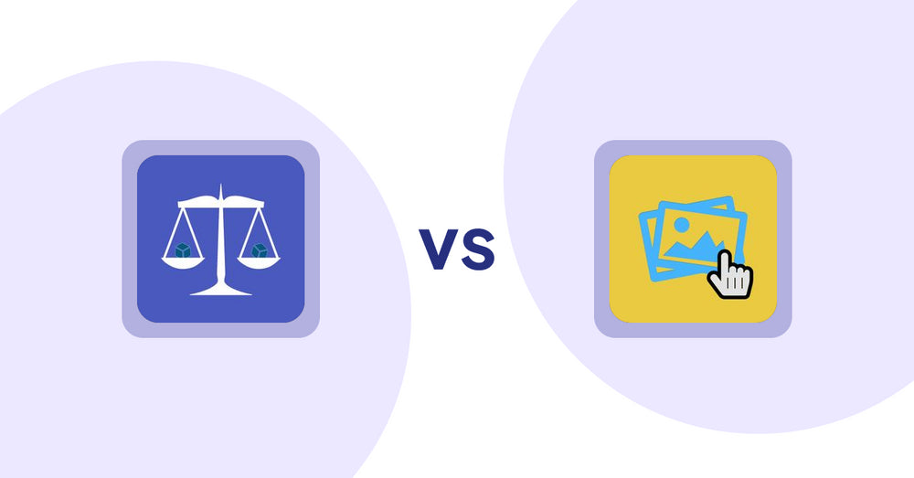 Shopify Product Display Apps: Equate ‑ Product Compare vs Singleton | Second Image Hover