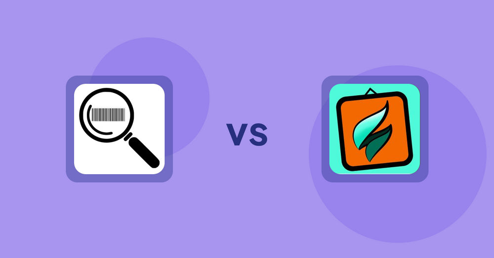 Shopify Product Display Apps: ScanZ ‑ Find and Import Easy vs SMART ‑ Art Product Builder