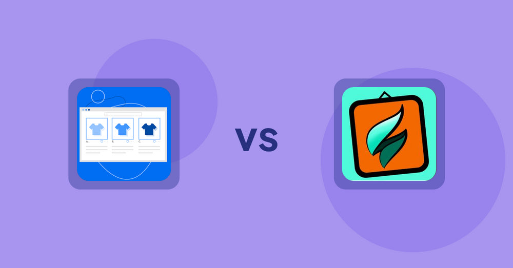Shopify Product Display Apps: Hura Product Showcase Builder vs. SMART ‑ Art Product Builder