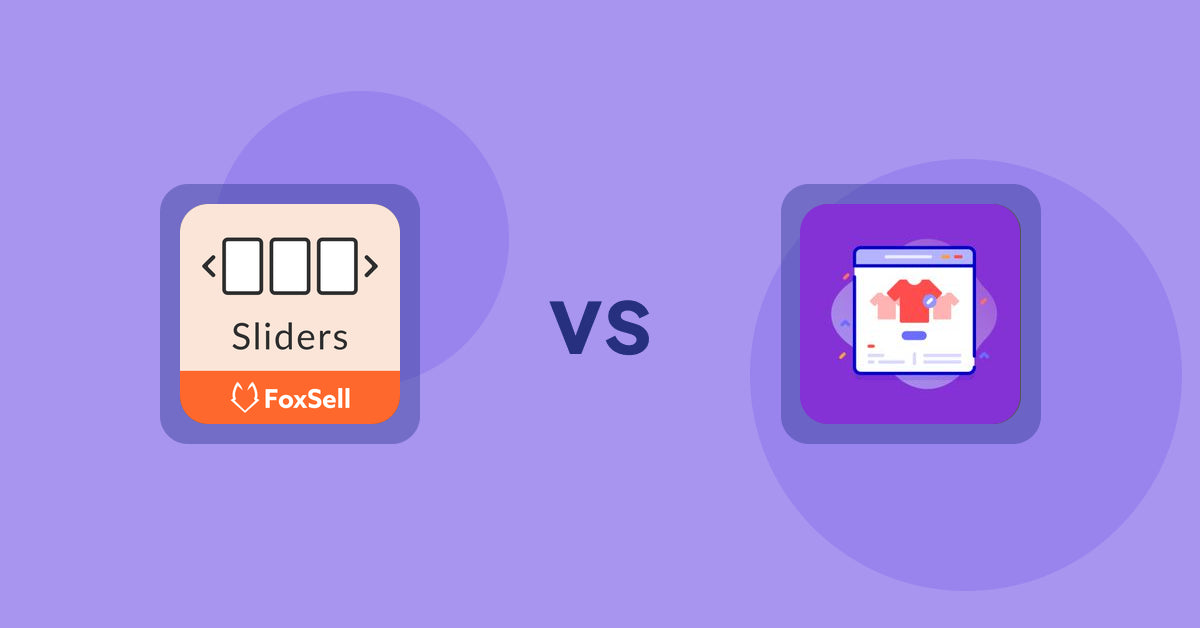 Shopify Product Display Apps: FoxSell Slider & Carousel vs. Variant Title Magic