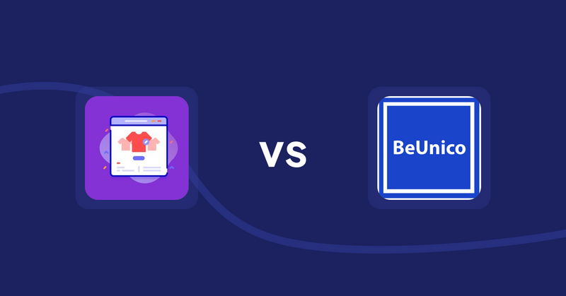 Shopify Product Display Apps: Variant Title Magic vs BeUnico