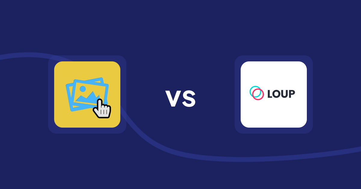 Shopify Product Display Apps: Singleton | Second Image Hover vs Loup: Sell on Instagram