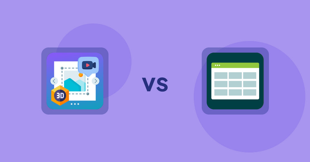 Shopify Product Display Apps: ProductSlider Pro vs. Product Table