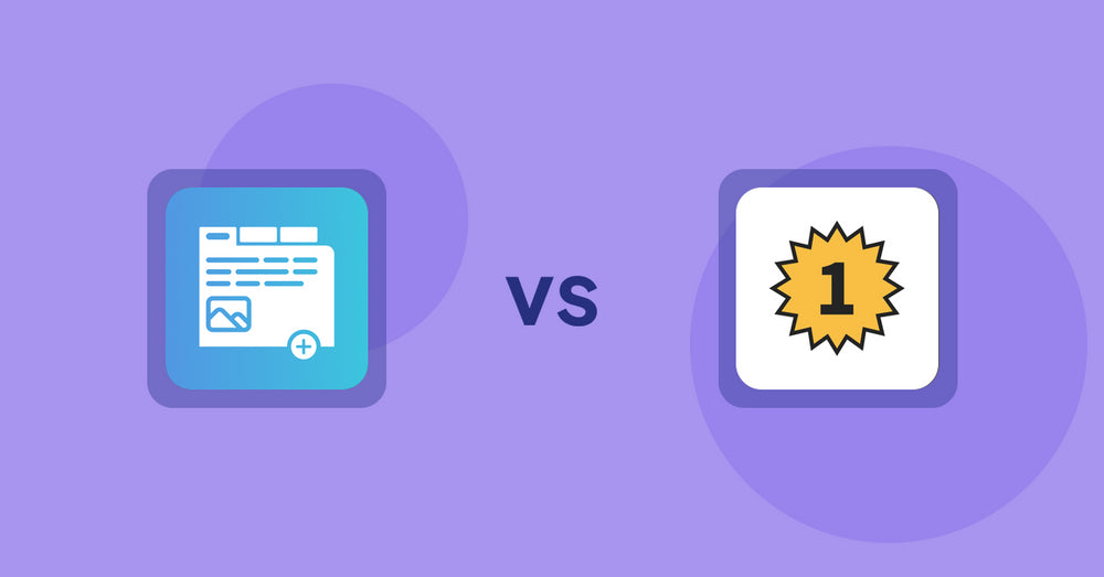 Shopify Product Display Apps: Advanced Product Tabs vs. UR: Smart Ranking