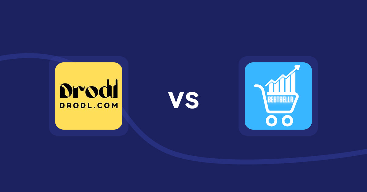 Shopify Product Display Apps: Drodl: Hide SoldOut Products vs Bestsellr