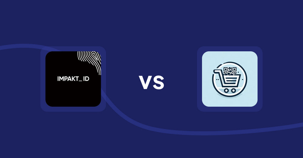 Shopify Product Display Apps: IMPAKT ID: Fashion CO2 Tracker vs QR Cartify