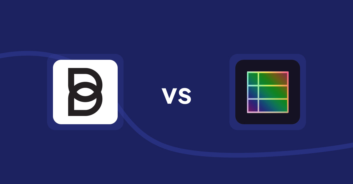 Shopify Product Display Apps: Botika: AI Models Pro Photos vs. TableFlow Specification Table