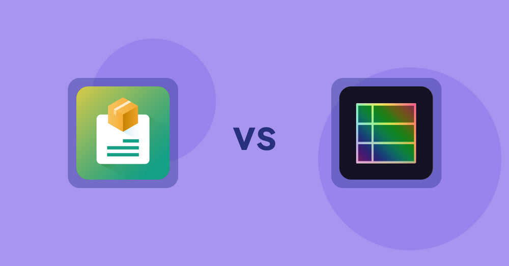 Shopify Product Display Apps: Product Descriptions by AMP vs. TableFlow Specification Table