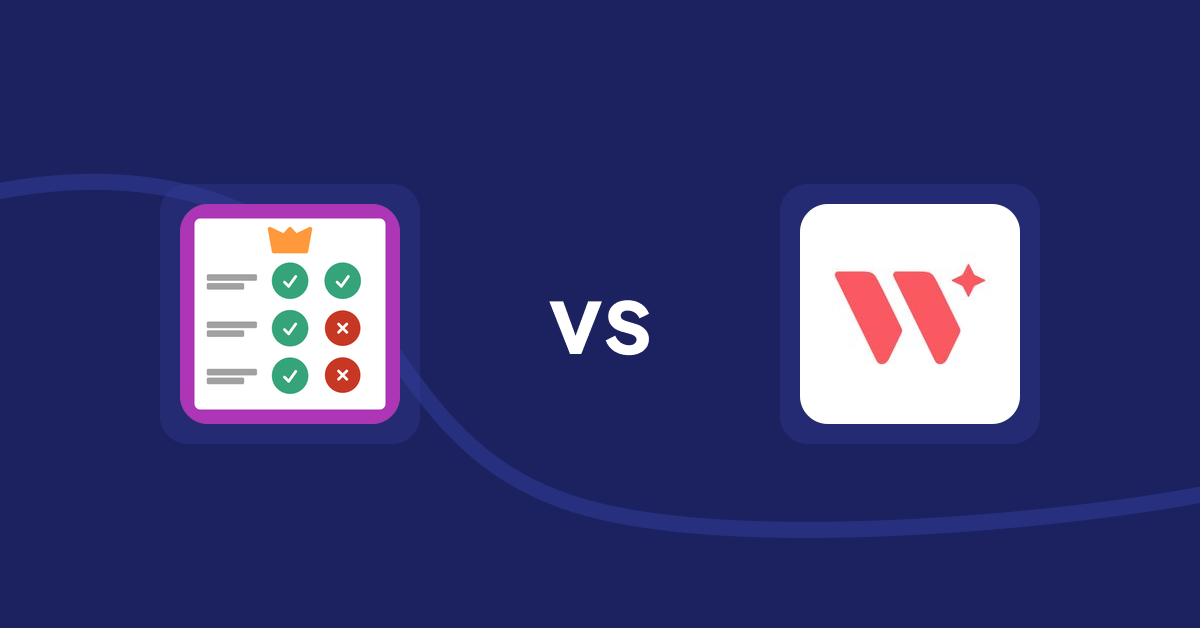 Shopify Product Display Apps: Pretty Comparison Tables vs Wizart Visualizer