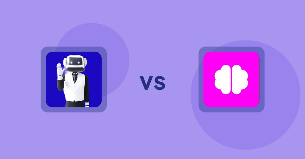 Shopify Product display Apps: ShopCierge — AI Sales Chatbot vs Brainy: AI SEO & Content Boost
