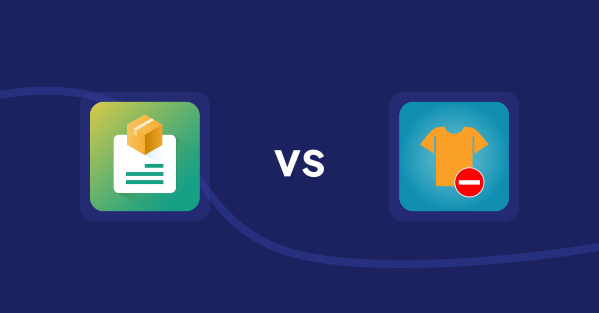 Shopify Product Display Apps: Product Descriptions by AMP vs. Products Unavailable