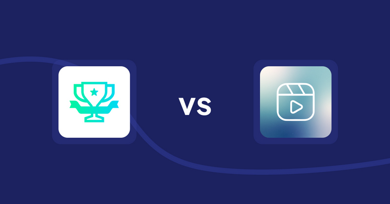 Shopify Product Display Apps: らくらくランキング表示アプリ｜リテリア Ranking vs Reelify ‑ Shoppable reel video