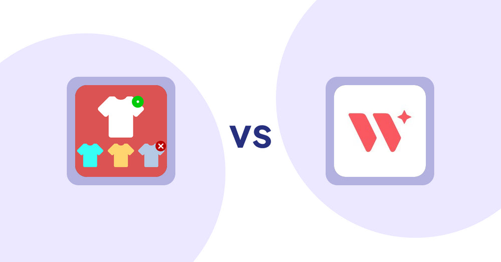 Shopify Product Display Apps: ST: Product & Collection Sort vs Wizart Visualizer