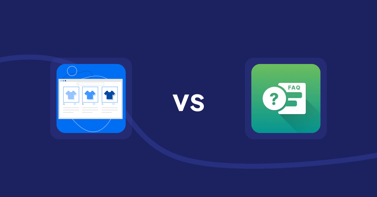 Shopify Product Display Apps: Hura Product Showcase Builder vs FAQ Expert: Product FAQ