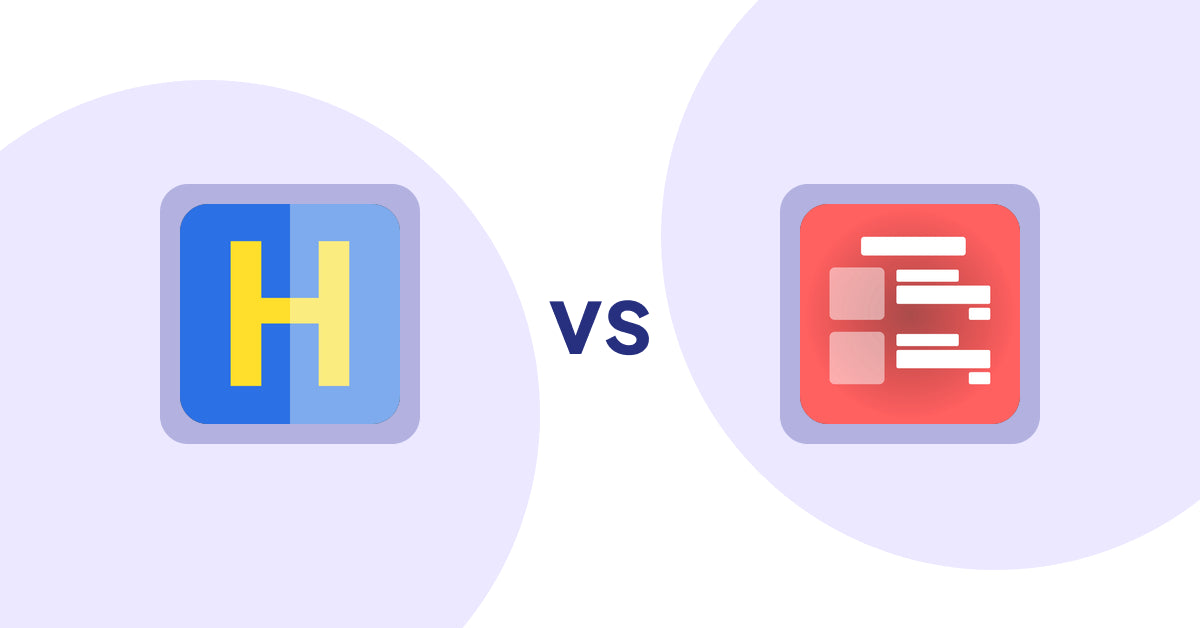 Shopify Product Display Apps: HiVar: Hide Sold Out Variants vs. Menulog