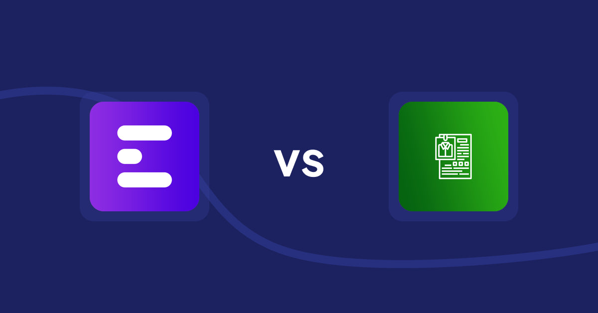 Shopify Product Display Apps: ANG Extra Menu vs. OC Product Size Chart