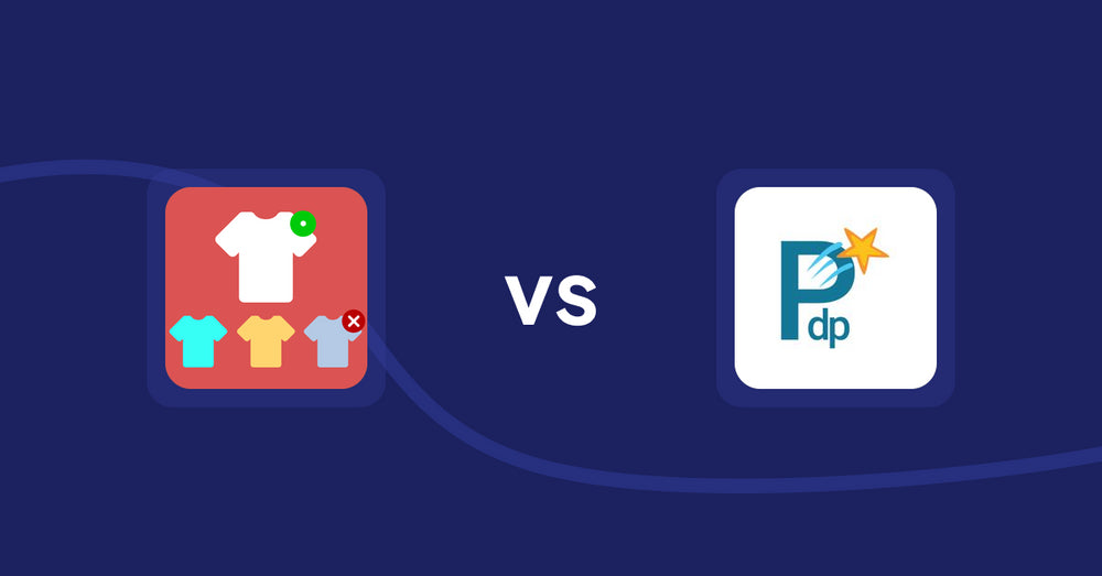 Shopify Product Display Apps: ST: Product & Collection Sort vs. PDP Star