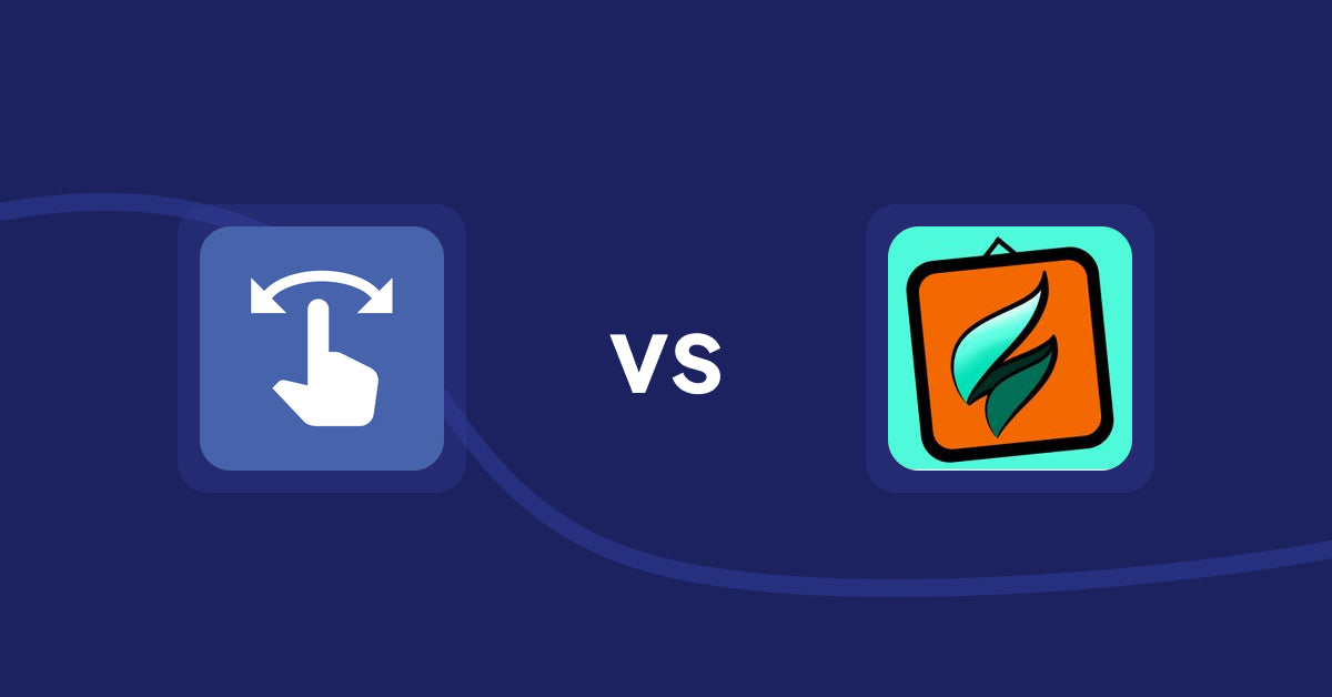 Shopify Product Display Apps: HypeSwipe: Swipes to Sales vs. SMART ‑ Art Product Builder