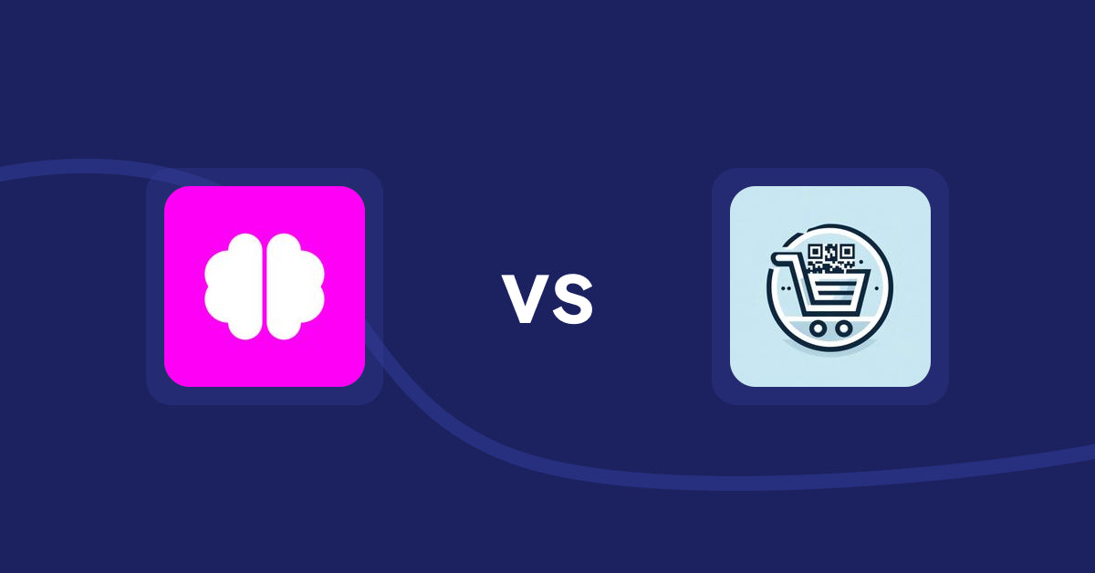 Shopify Product Display Apps: Brainy: AI SEO & Content Boost vs QR Cartify